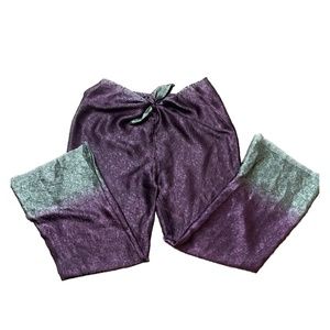 Two Tone Front Tie Pants - Size S